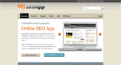 Desktop Screenshot of myseoapp.de